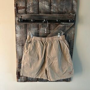 Men's Crazy Shirts Taupe Shorts w/Elastic Waist & Drawstring